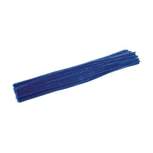 Limpa-Pipas de Chenille Azul Colorations, Pacote com 100, Artesanato, Atividades para Crianças