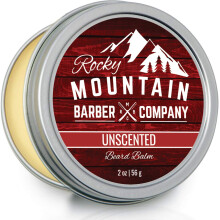 Rocky Mountain Barber Company Baardbalsem - Klassieke ongeparfumeerde - 100% natuurlijk - Premium waxmix met voedingsrijke bijenwas, jojoba-kokosolie