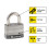 Master Lock Master Lock 5SST Ατσάλινη Κλειδαριά Εξωτερικού Χώρου με Κλειδί, 2 Τεμάχια 2