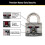 Master Lock Master Lock 5SST Ατσάλινη Κλειδαριά Εξωτερικού Χώρου με Κλειδί, 2 Τεμάχια 5