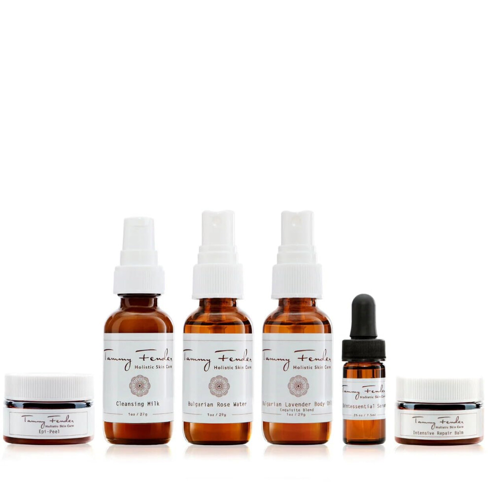 Tammy Fender - Natural Rejuvenating Treatment Kit | Organic Cruelty-Free Non-Toxic | Rejunivate + Tone With Cleansing Milk Rose Water Epi-Peel Re