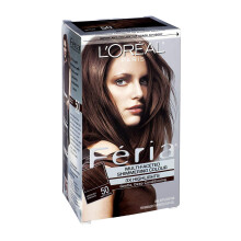LOreal ParisFeria Multi-Faceted Shimmerande Färggel, Nivå 3 Permanent, Mörkbrun 50 (Pack om 3)