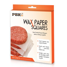 Hamburger Patty Paper Sheets Wax Paper Squares 250 Pcs 6 """" X 6 """" Non-Stick