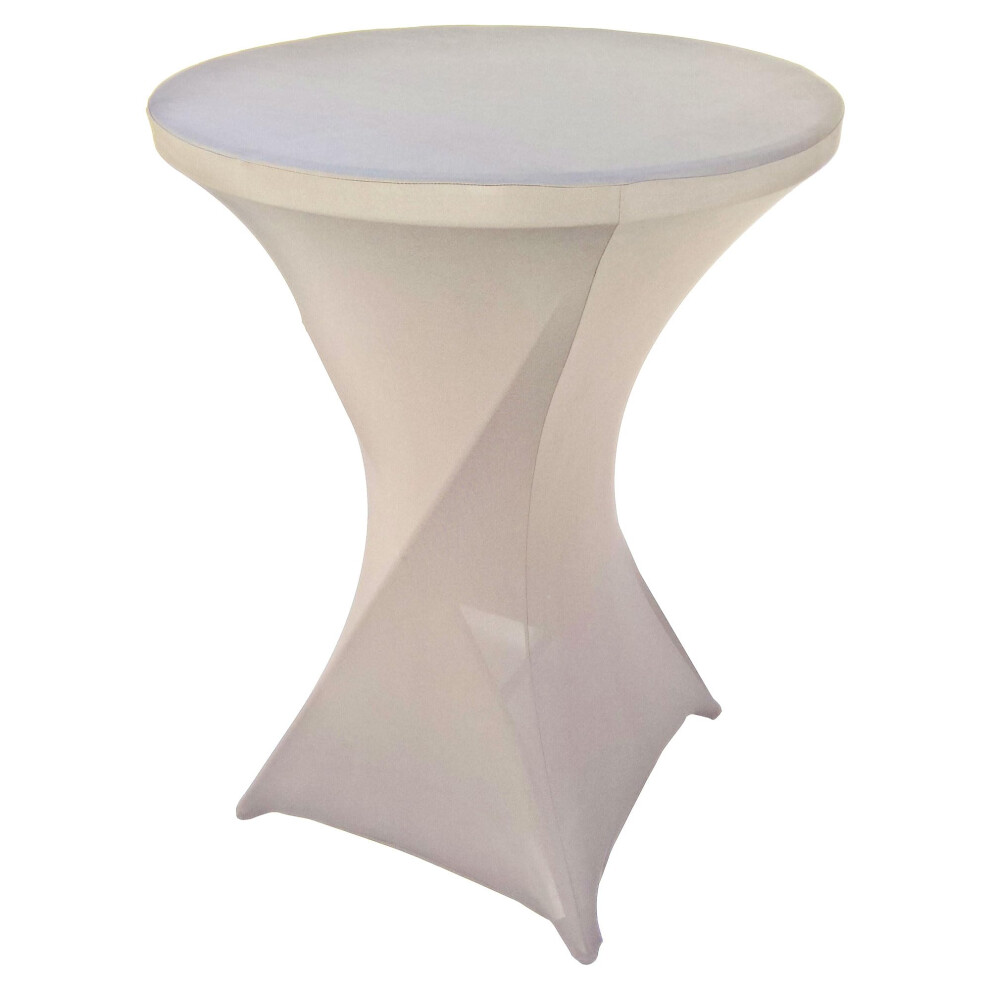 Nappe ronde extensible en   lasthanne Goldstream Point grise de 81 cm x 109 cm de haut