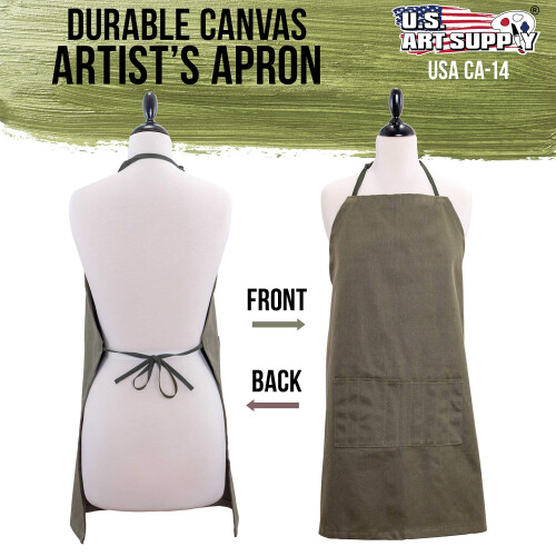 U.S. Art Supply Extra Large Canvas Justerbart Kunstnerforkl?de - St?rrelse: 29"""" x 26"""" 1