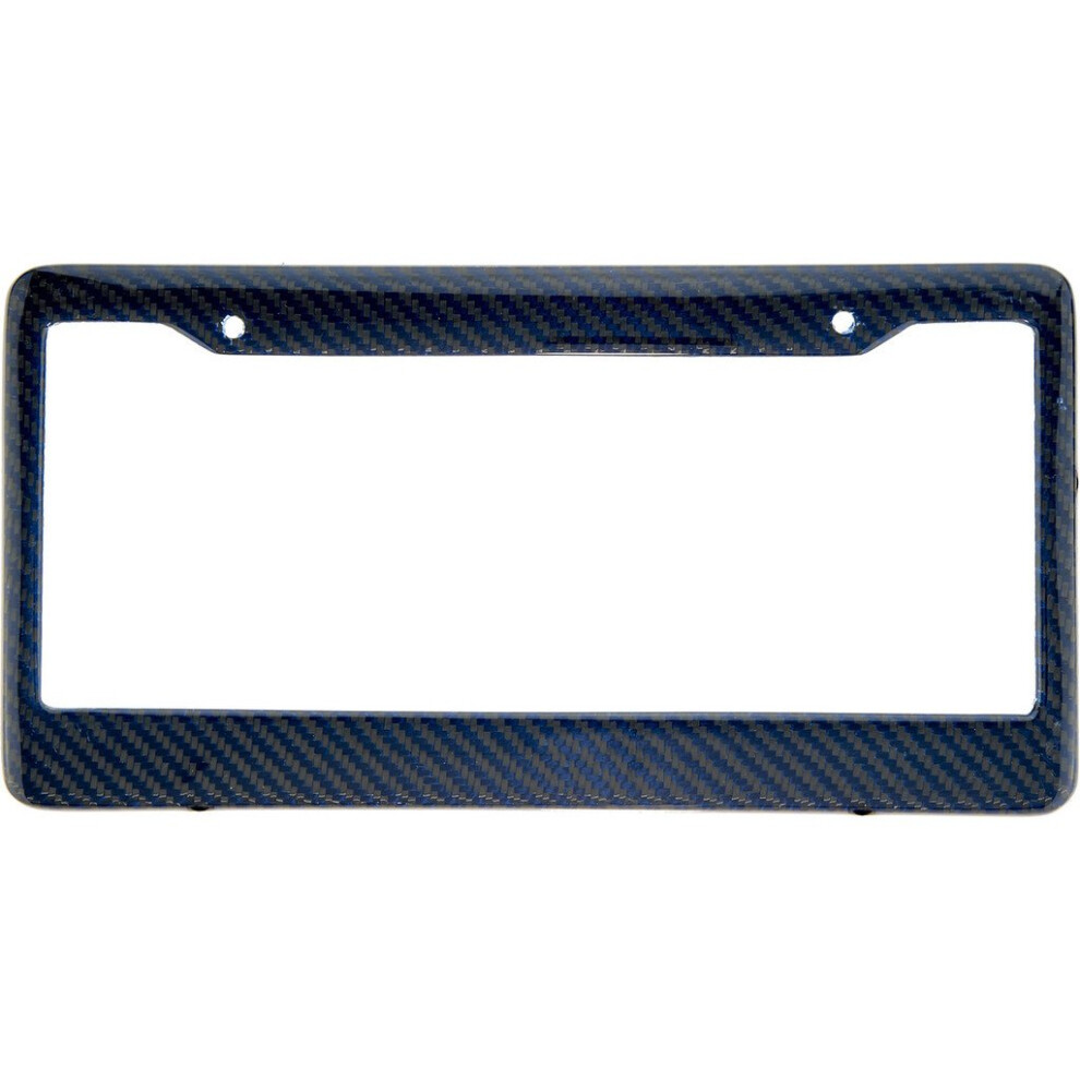 Blvd-Lpf Obey Your Luxury Real 100% Carbon Fiber License Plate Frame Tag Cover Ff - C With Matching Screw Caps - 1 Frame Blue 643131970424
