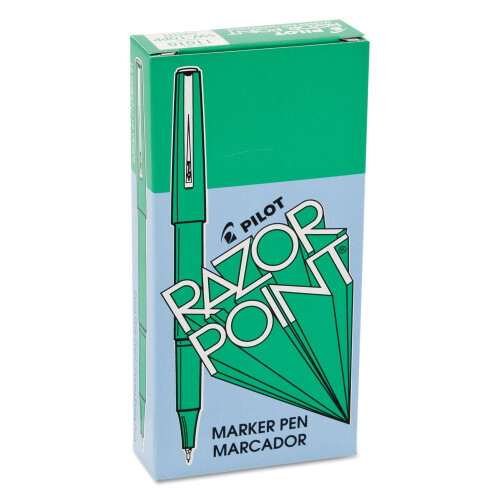 Pilot Pilot 11010 Razor Point Marker .3mm extra fingrnt blck 1