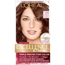 L'Oreal Paris Excellence Creme Permanent Hair Color  Medium Red Brown (3 Count)