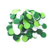 Plsten    kruhy Playfully Ever After Green, tmavozelen   , svetlozelen    a biele (2,5 cm - 200 ks)