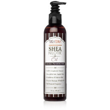 Shea Terra Organics Shea Nilotik-olie geparfumeerd met Dakara-wierook | Natuurlijke dagelijkse huidbevochtiger en conditioner - 8 oz
