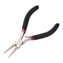 Beadthoven 1 set rondbektang sieradengereedschap voor geheugendraad doorlussen wikkelen kralen platina kleur 12,7 cm / 5 inch lang