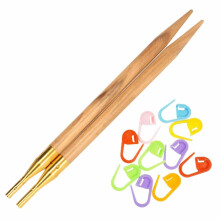 Addi Click Olive Wood 5 inch (13cm) SUA 13 (9.0mm) Sfaturi cu ac circulare circulare interschimbabil