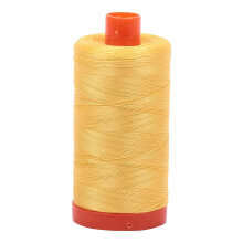 Aurifil Mako Bavlnen nit pevn 50wt 1422yds svetle lut