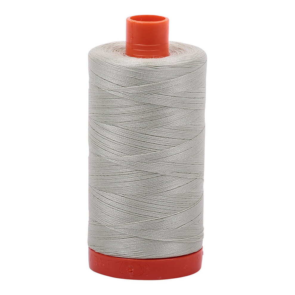 Aurifil Mako Katoenen Draad Effen 50Wt 1422Yds Lichtgrijs Groen-image