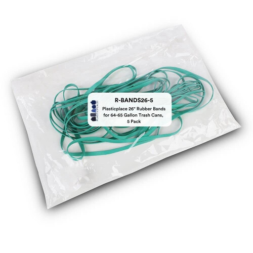 Plasticplace 26" Gummiband för 64-65 Gallon Soppåsar, 5-pack (1 förpackning)