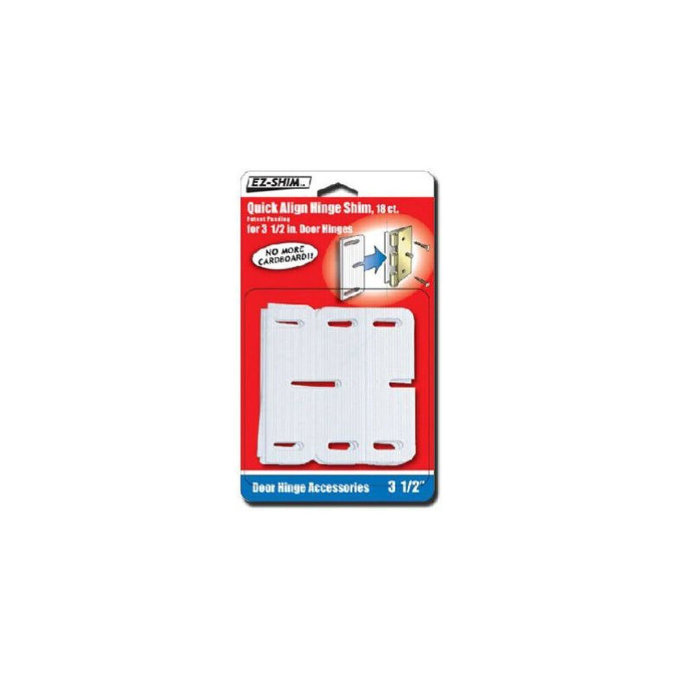 Cale de charni   re EZ 3,5"" blanche, EZ-SHIM, r   f   rence fabricant   : HS350BP (lot de 3)