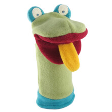 Cate & Levi Kikkerhandpop met beweegbare mond