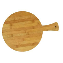 Tabla redonda de bamb    para pizza SUNRISE, suministros de cocina (40,6 cm)