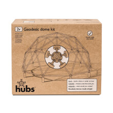 Hubs Geodätisches Dome-Kit - Skalierbar - DIY - Gartenbau - Architektur - Buckminster Fuller - Obstkäfig - 26 Teile