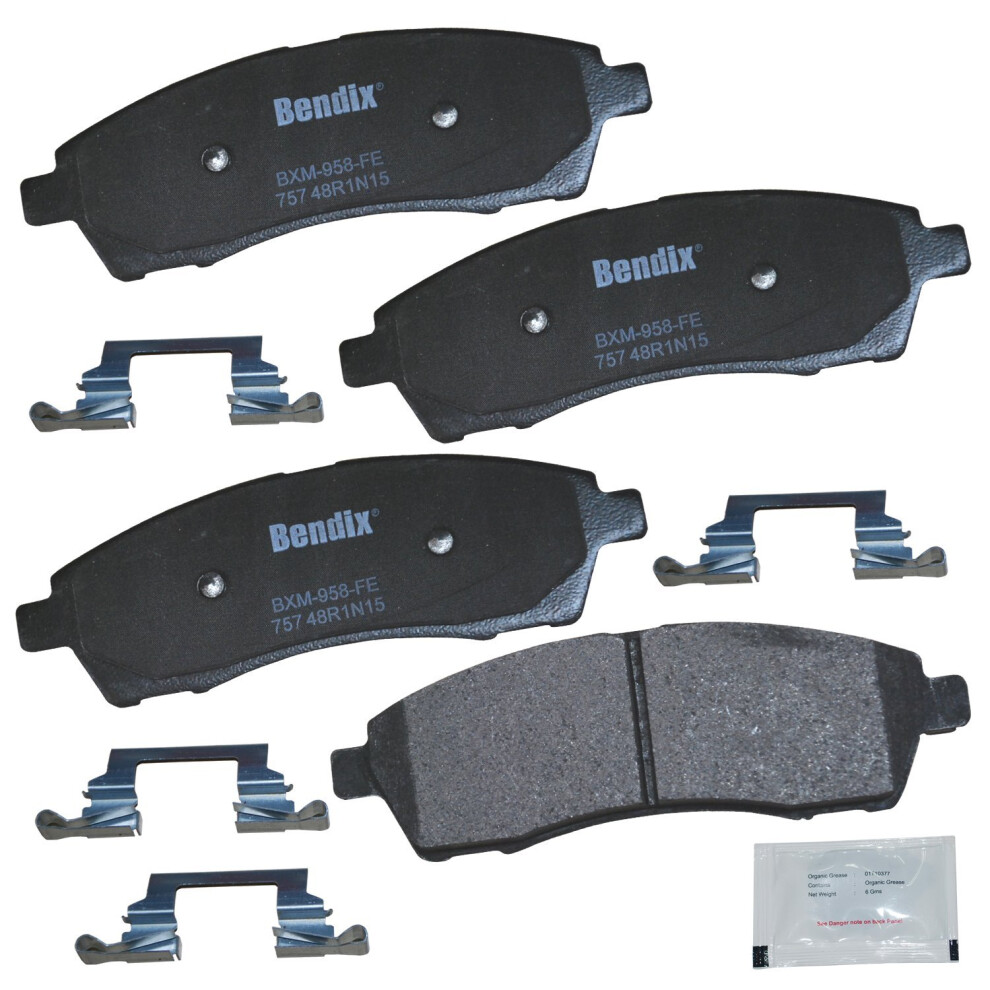 Bendix Priority1 Cfm757 Semi-Metallic Rear Brake Pads For Ford Excursion 2005-2000 F-250 Super Duty 2004-1999 F-350 Super Duty 2004-1999 887243239943
