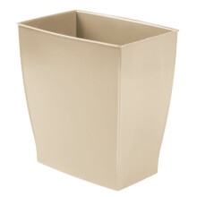 iDesign Mono Spa rechteckiger M lleimer f r Bad, Schlafzimmer, B ro 28,4 x 19,1 x 30,5 cm, 10,2 Liter, Taupe