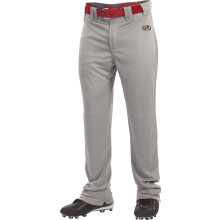 Pantalons de baseball Rawlings boys LAUNCH Series | Coupe semi-détendue pleine longueur | Tailles jeunes | Plusieurs couleurs Gris, Grand