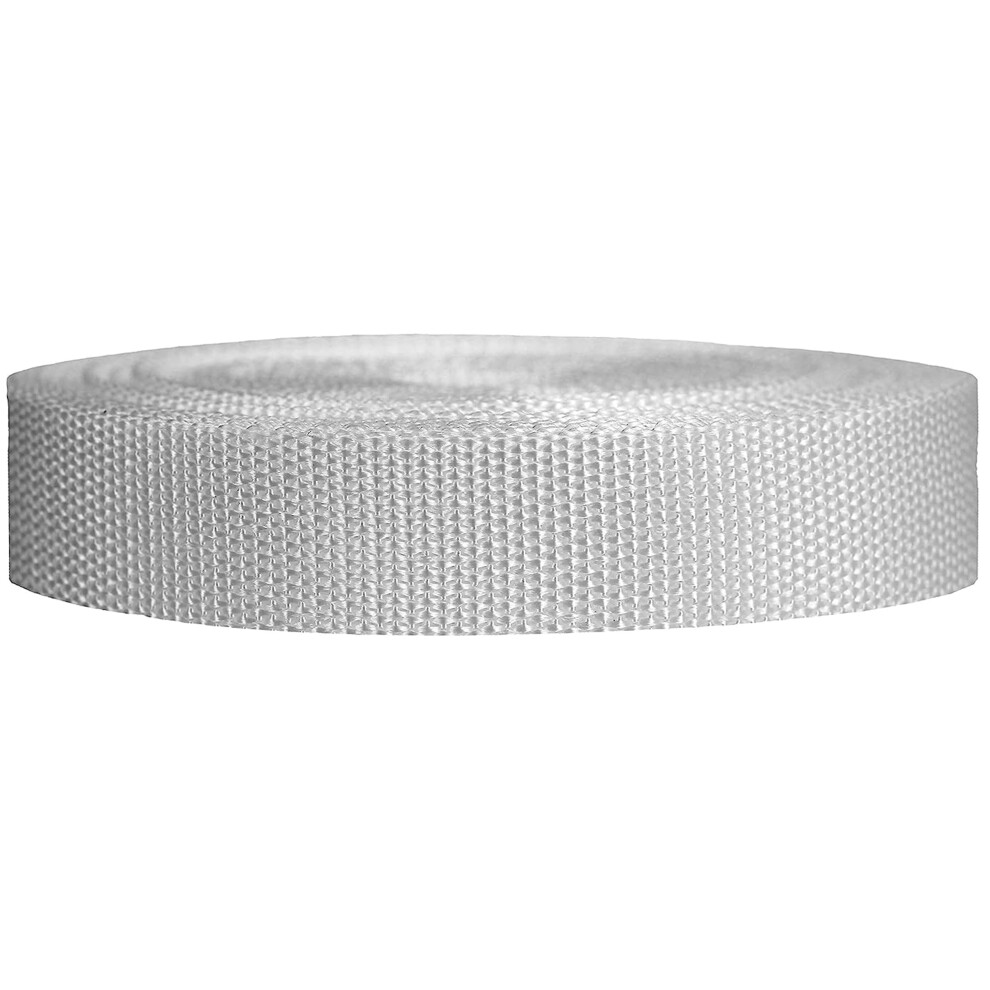 Strapworks, Cinghia In Polipropilene Pesante E Resistente, Per Riparazioni Di Attrezzature Fai Da Te E Attività All'aperto, 2,54 Cm X 45,72 M, Bianco-image