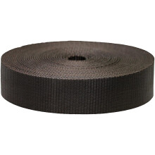 Correa de nailon plana de colores Strapworks - Correa para manualidades, correas para perros y actividades al aire libre - 3,8 cm x 9,5 m (marr   n)