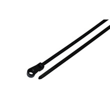 South Main Hardware 888018 12-in Montagem por Parafuso, 100-Pack 120-lb, Laço de Cabo Especial, Preto UV, 100 Peças