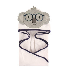 Hudson Baby unisex detsk bavlnen osu ka s kapucnou a mot vom zvieratiek Koala, jedna velkost