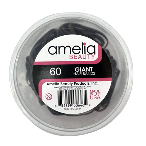 60 Elastici per Capelli Giganti (Marroni)