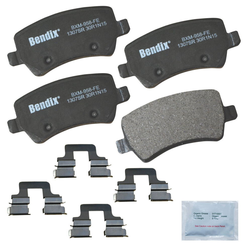 Plaquettes de frein arrière semi-métalliques Bendix Priority1 CFM1307SR pour certains modèles Land Rover LR2 Range Evoque Volvo S60 S60 Cross Cou