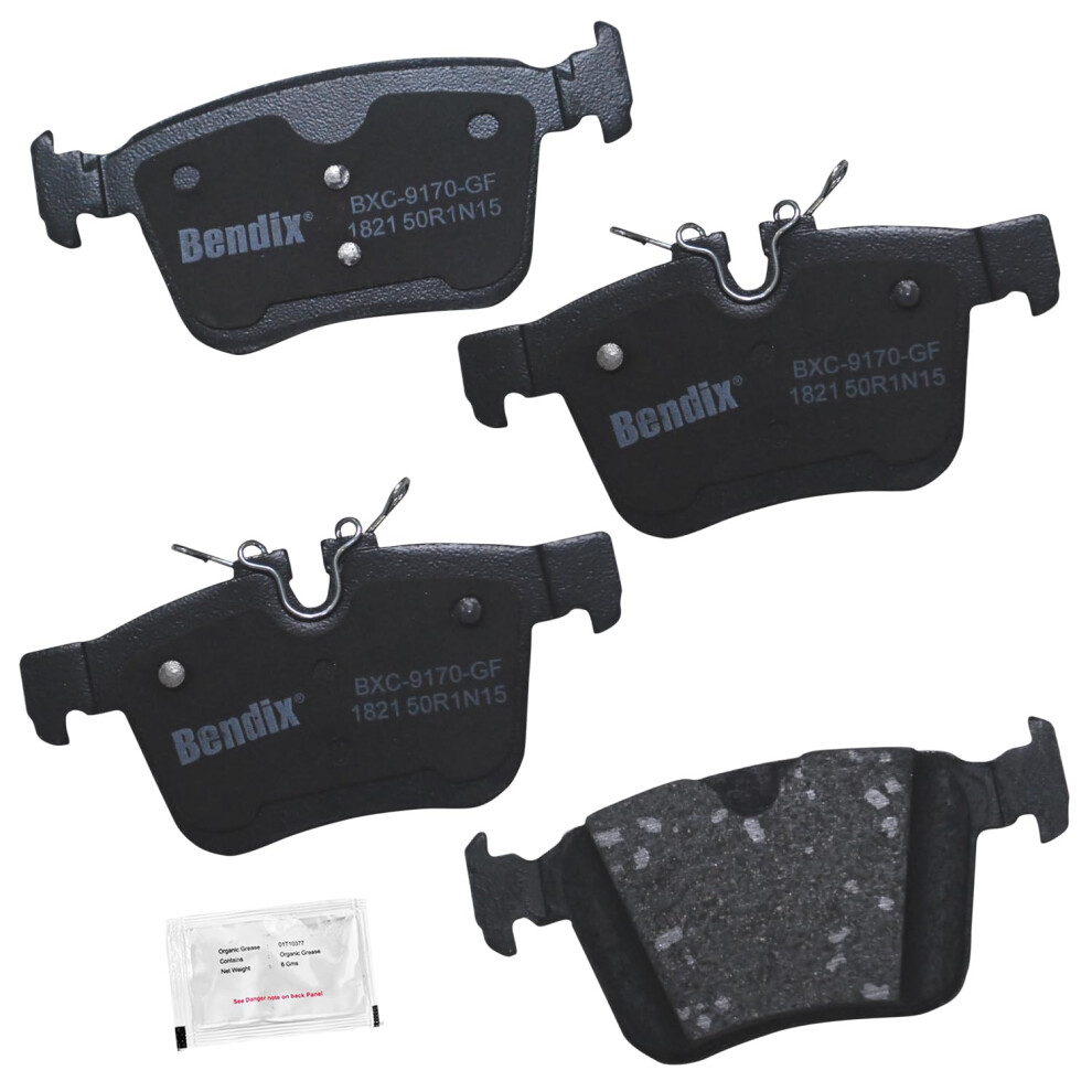 Plaquettes de frein arrière en céramique Bendix Priority1 CFC1821 pour certains modèles Jaguar E-Pace F-Pace I-Pace XE XF Land Rover Discovery Sp