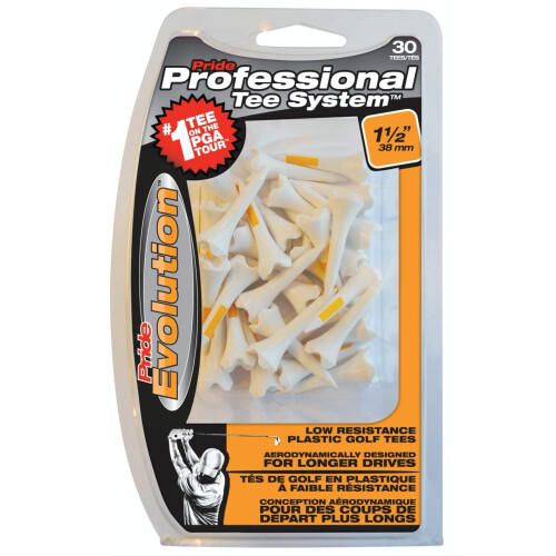 Pride Professional Tee-systeem Evolution Plastic 30 golftees 1 1/2"""" (2-pack) 2