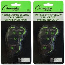 Champion 4-Hjul Baseball Softball Umpire Indikator Klickare (2-Pack)
