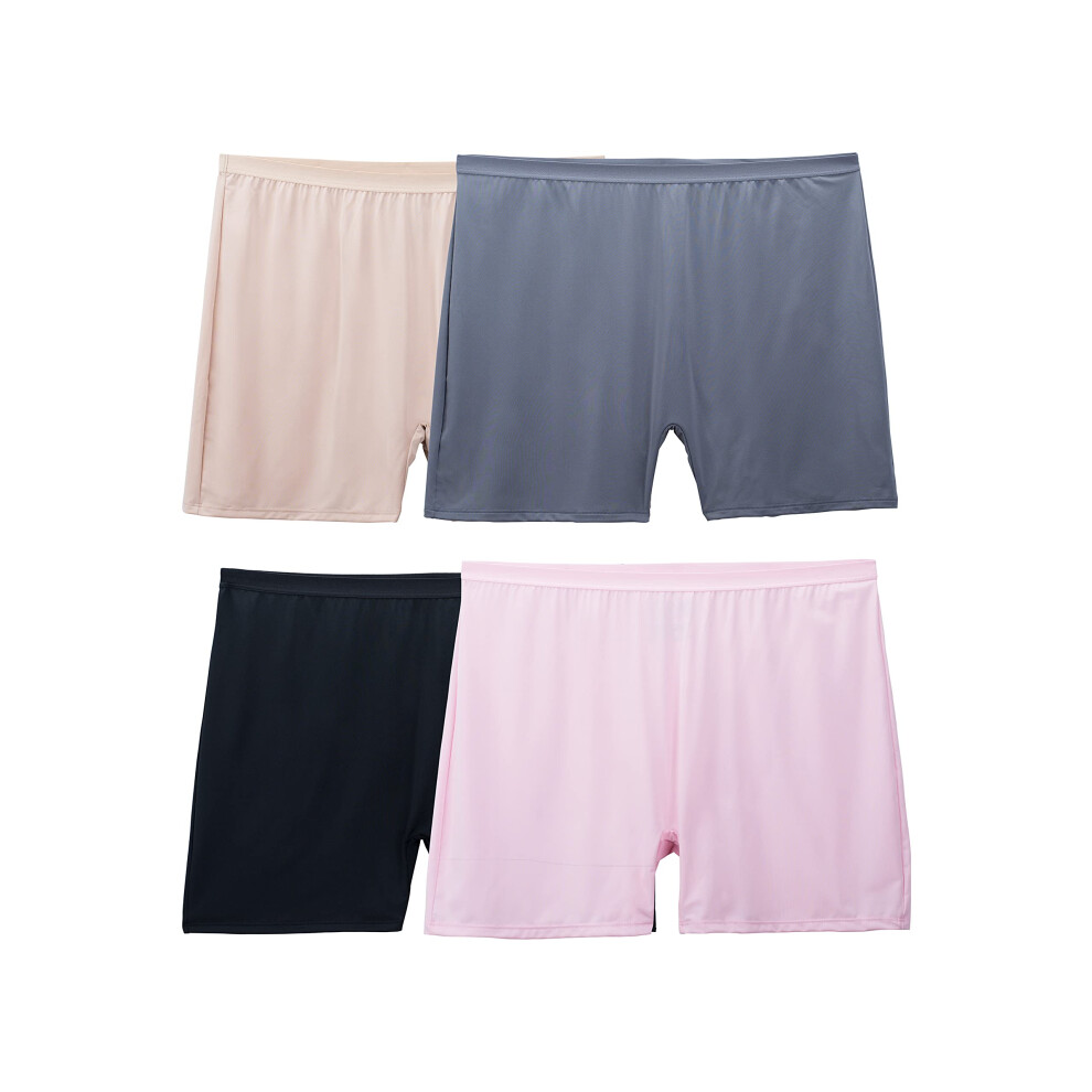 Fruit Of The Loom Women's Size Underwear  Designed to Fit Your Curves  Boxer Brief-Microfiber-Assorted  12 Plus