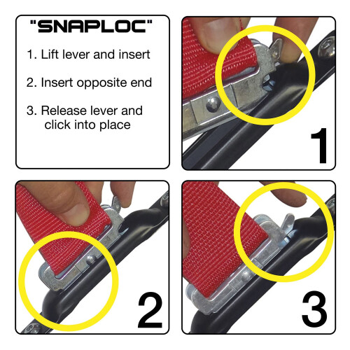 SNAPLOCS ΙΜΑΝΤΑΣ ΟΠΙΣΘΙΟΥ ΑΥΤΟΚΙΝΗΤΟΥ με CAM 2" x16' E-Strap Σύστημα για Φορτηγά 2