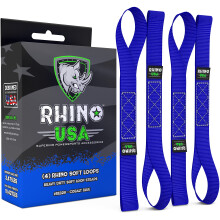 Rhino USA Soft Loop motorkerkpr rgztopntok (4PK) - 10 427 font maximlis trsi szilrdsg 1,7"""" x 17"" nagy teherbrs lekto racsnis pnttal v
