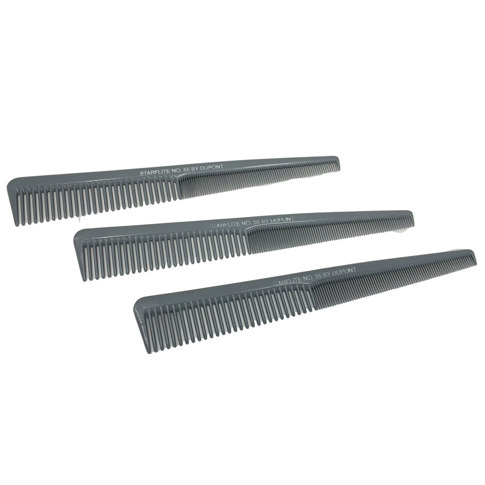 G.b.s Unisex Not,Specified Dupont Starflite Barber Comb #55-3 Pack