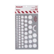 Pickett Decimal Circles Template Circles Velikosti od 0,100 do 1,500 palce (1206I)