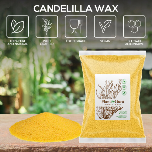 Κερί Candelilla σε Πέλλετ 5 lbs. 100% Φυσικό Vegan για DIY Κρέμες, Λιποβάλσαμο, Σαπούνια 1