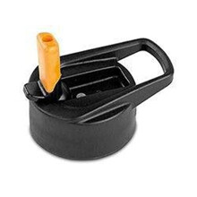EcoVessel Replacement Kids Flip Straw Top Sort med orange tud