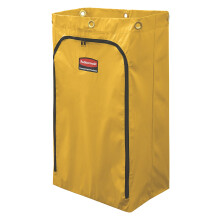 Rubbermaid kommersiella produkter Rengringsvagnspse 24 gallon gul insamlingssopor eller tvttartiklar Vaktmsteri och hushllsvagnar med dragke