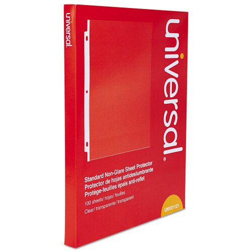 Universal Universal 21121 Προστατευτικό Φύλλων, 8 1/2 x 11, Διαφανές, 100/Συσκευασία 1