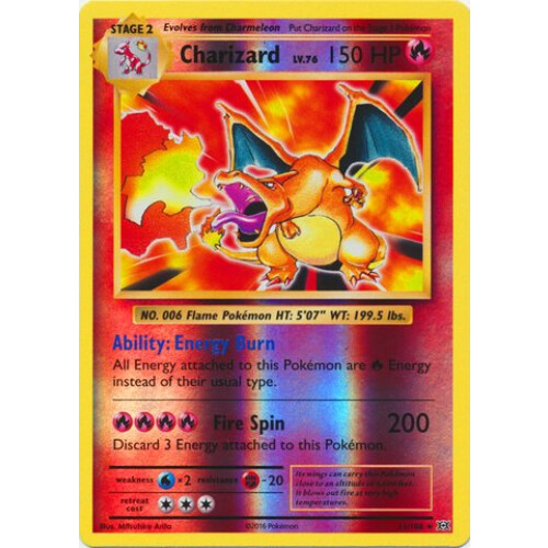 Pokemon - Charizard (11/108) - XY Evolutions - Reverse Holo