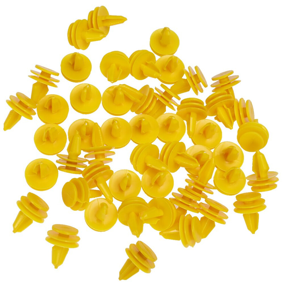 Saihisday Door Panel Fastener Push Type Retainer Clip Nylon For Grand Cherokee (Pack Of 50) 642954023027