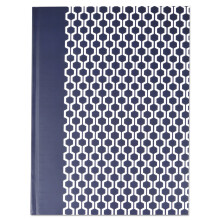 Universal UNV66351 Hardcover-Notizbuch, 10,25 x 7,63 Zoll, 1 Fach, breit, Legal Rule, gebunden, Einband dunkelblau/wei