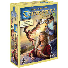 Carcassonne The Princess & The Dragon Board Game EXPANSION - Chivalry Sorcery and Intrigue Await! Strategy Game for Kids and Adults Ages 7+ 2-6 Pla