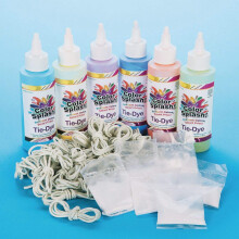 S&S Worldwide Color Splash! Easy Tie Dye Pack 6 Cores P    de tinta pr   -medida com refrigerante de 4 on   as de bream
