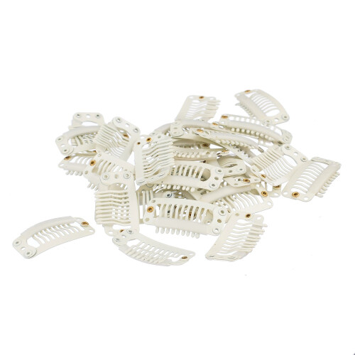 SWACC 100 Τεμ U Σχήμα Μεταλλικών Snap Clips για Extensions Μαλλιών DIY 2